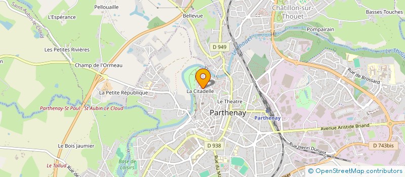 localisation de l'entreprise MADAME MARCELLE FAVRE à PARTHENAY