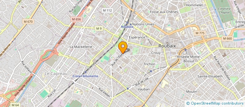 localisation de l'entreprise MADAME MARCELLE FERREIRA  ROUBAIX