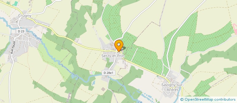 localisation de l'entreprise MADAME MARCELLE FERROUILLAT  SERZY-ET-PRIN