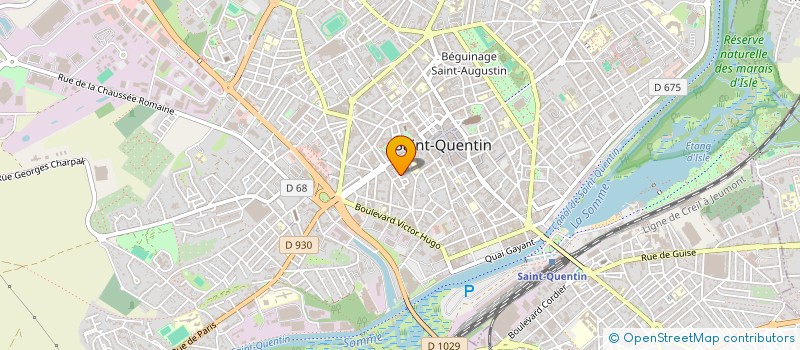 localisation de l'entreprise MADAME MARCELLE FONTAINE  SAINT-QUENTIN