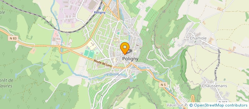 localisation de l'entreprise MADAME MARCELLE FRADET  POLIGNY