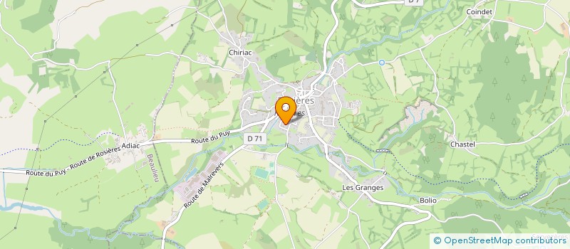 localisation de l'entreprise MADAME MARCELLE GAMOND  ROSIERES