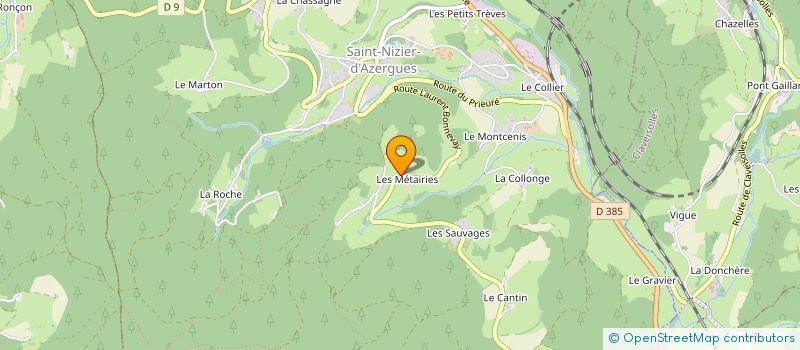 localisation de l'entreprise MADAME MARCELLE GATHIER  SAINT JUST D'AVRAY