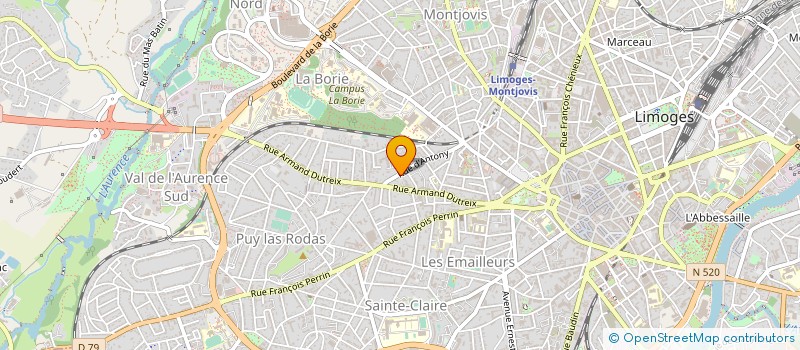 localisation de l'entreprise MADAME MARCELLE GENESTE à LIMOGES