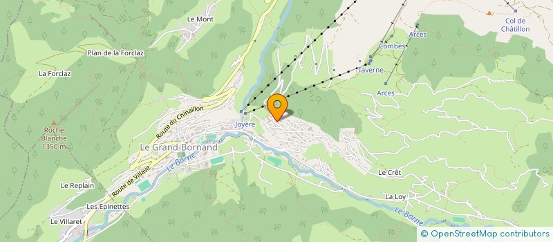 localisation de l'entreprise MADAME MARCELLE GERNELLE  LE GRAND BORNAND