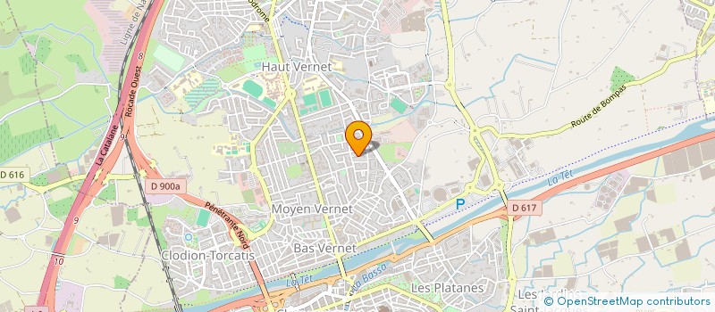 localisation de l'entreprise MADAME MARCELLE GIMENER à PERPIGNAN