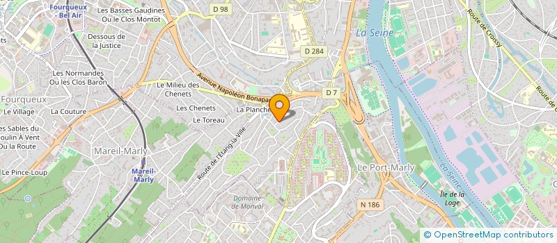 localisation de l'entreprise MADAME MARCELLE GOBILLOT à LE PECQ
