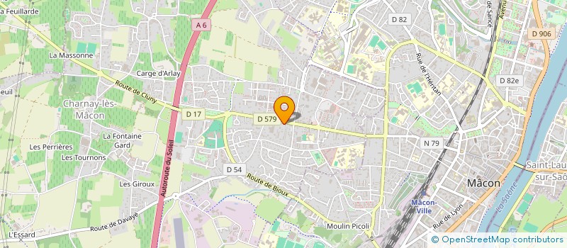 localisation de l'entreprise MADAME MARCELLE GOLLIN à CHARNAY-LES-MACON