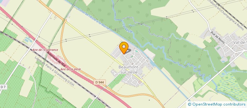 localisation de l'entreprise MADAME MARCELLE GOUGELET  BEAUMONT-SUR-VESLE