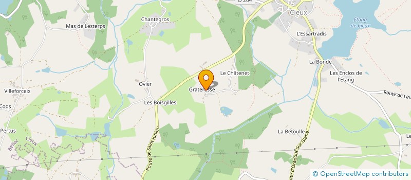 localisation de l'entreprise MADAME MARCELLE GRAND à ORADOUR-SUR-GLANE