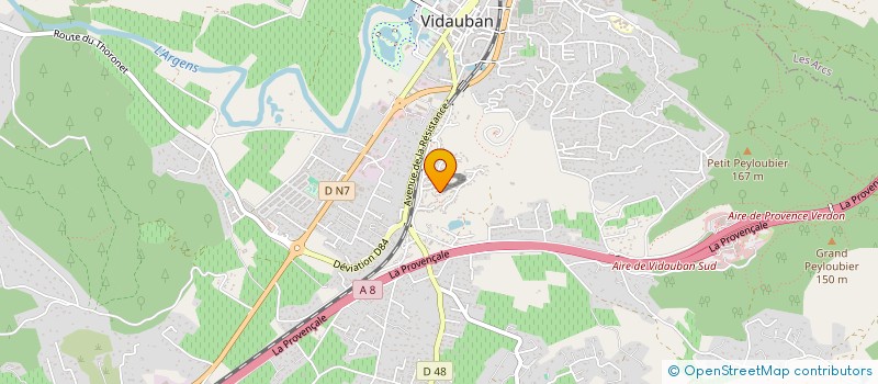 localisation de l'entreprise MADAME MARCELLE GUISIANO  VIDAUBAN