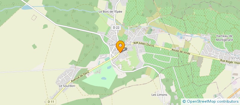 localisation de l'entreprise MADAME MARCELLE HATAT  SAINT-MARTIN-D'ABLOIS