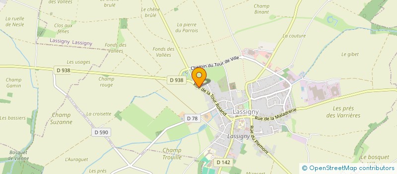 localisation de l'entreprise MADAME MARCELLE HAUET à LASSIGNY