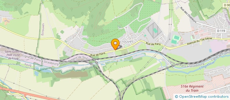 localisation de l'entreprise MADAME MARCELLE HAUTY  ECROUVES