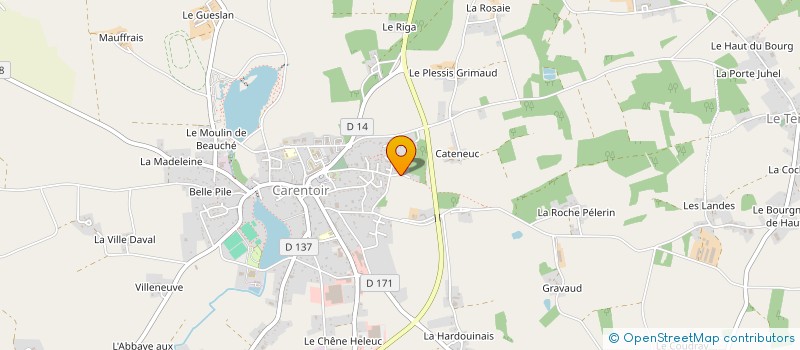 localisation de l'entreprise MADAME MARCELLE HOUEIX à CARENTOIR
