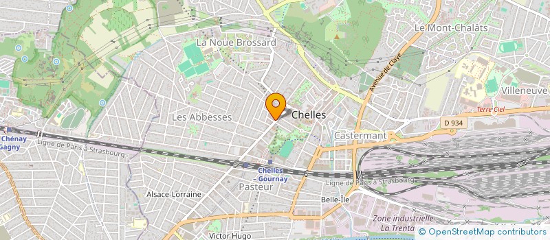 localisation de l'entreprise MADAME MARCELLE HUGUET  CHELLES