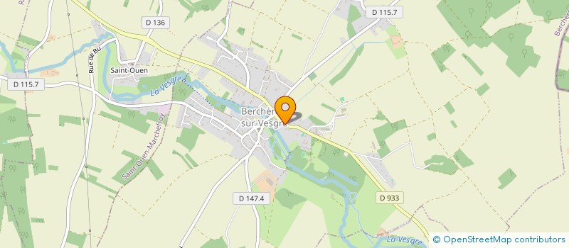 localisation de l'entreprise MADAME MARCELLE JOLIVET à BERCHERES-SUR-VESGRE