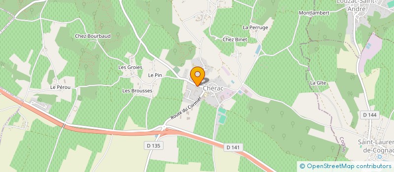 localisation de l'entreprise MADAME MARCELLE JOUBERT à CHERAC