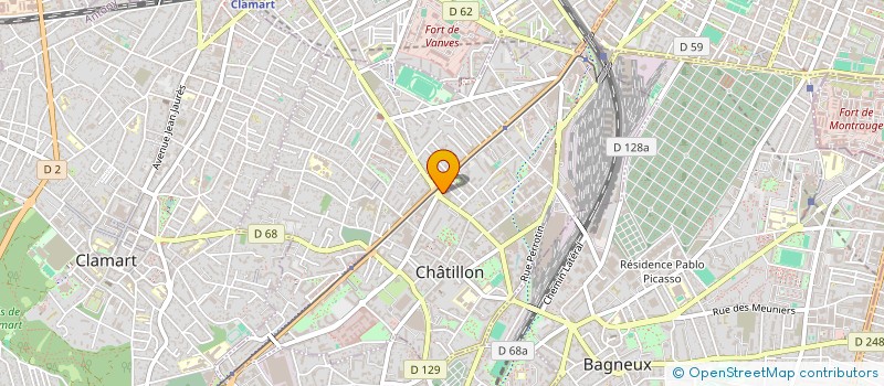 localisation de l'entreprise MADAME MARCELLE JOUENNE  CHATILLON