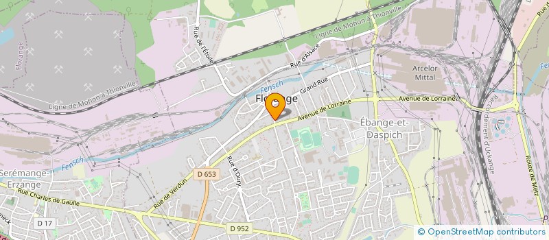 localisation de l'entreprise MADAME MARCELLE JUVING  FLORANGE