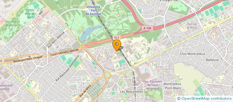 localisation de l'entreprise MADAME MARCELLE KOM MEPHOU à AULNAY-SOUS-BOIS