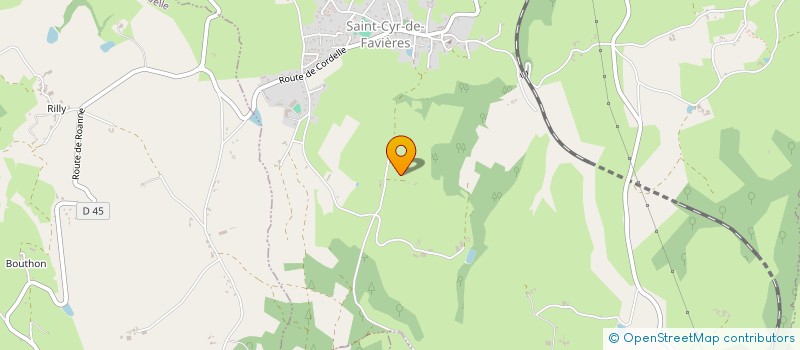 localisation de l'entreprise MADAME MARCELLE LAPIERRE  SAINT-CYR-DE-FAVIERES