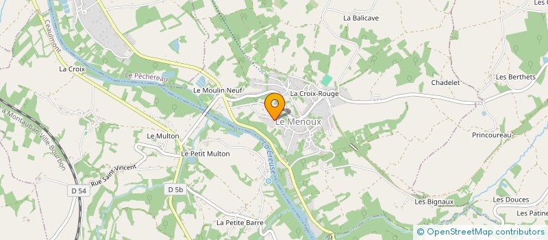 localisation de l'entreprise MADAME MARCELLE LARDEAU à LE MENOUX