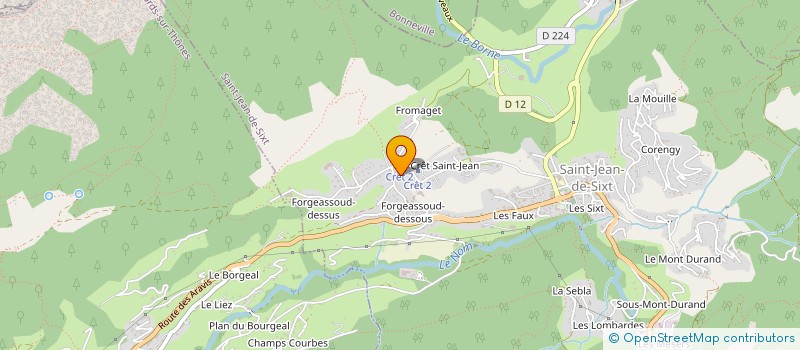 localisation de l'entreprise MADAME MARCELLE LATHUILLE  LE GRAND-BORNAND