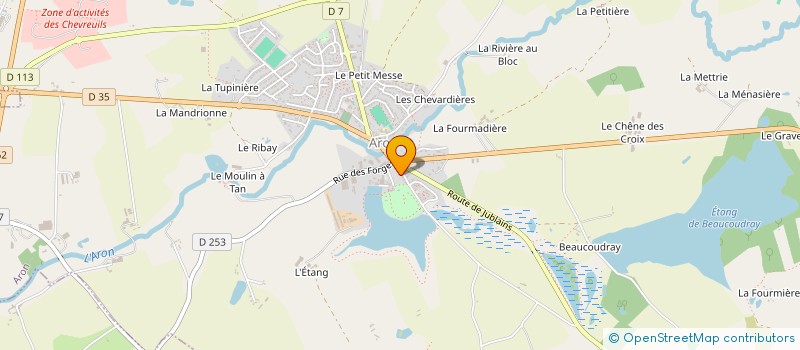 localisation de l'entreprise MADAME MARCELLE LAURENT à ARON