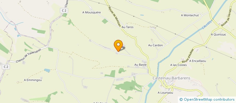 localisation de l'entreprise MADAME MARCELLE LAUZANNE  CASTELNAU-BARBARENS