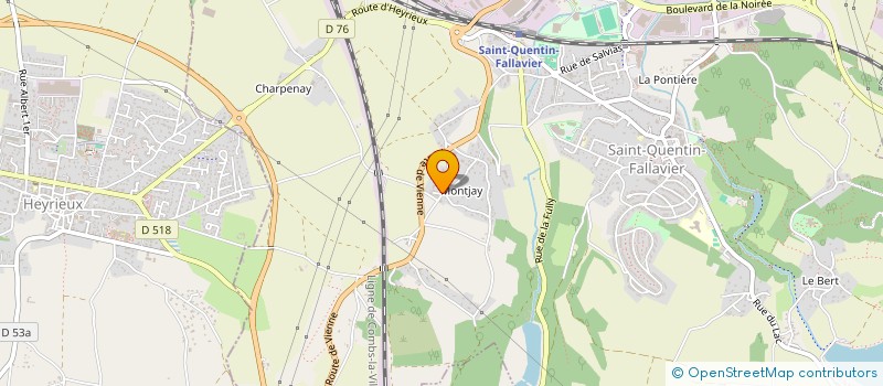 localisation de l'entreprise MADAME MARCELLE LAVERLOCHERE à SAINT-QUENTIN-FALLAVIER