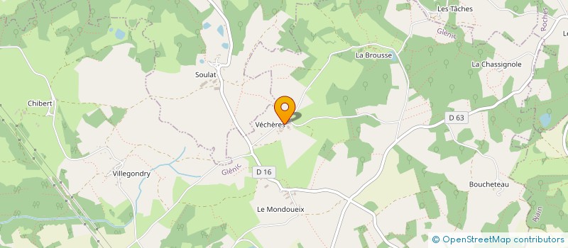localisation de l'entreprise MADAME MARCELLE LEBRUN à GLENIC