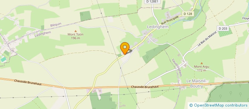 localisation de l'entreprise MADAME MARCELLE LEMAIRE  LEDINGHEM