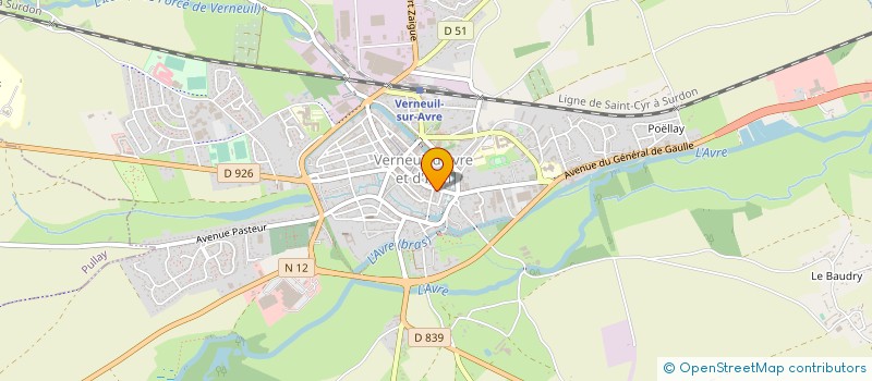 localisation de l'entreprise MADAME MARCELLE LERENDU  VERNEUIL D'AVRE ET D'ITON