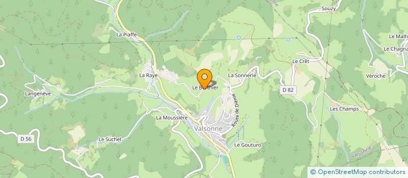 localisation de l'entreprise MADAME MARCELLE MAGAT  JOUX