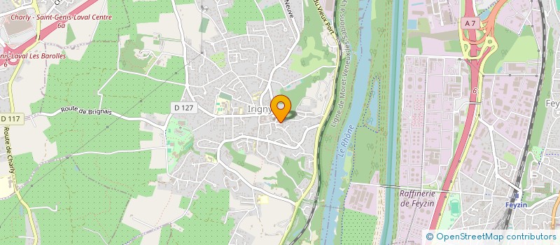 localisation de l'entreprise MADAME MARCELLE MANDON  IRIGNY