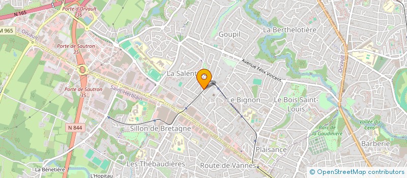 localisation de l'entreprise MADAME MARCELLE MAUGIN à ORVAULT