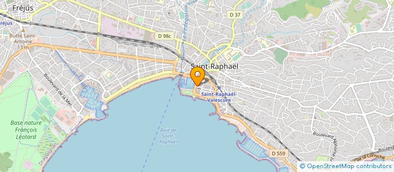 localisation de l'entreprise MADAME MARCELLE MAZZINI  SAINT-RAPHAEL