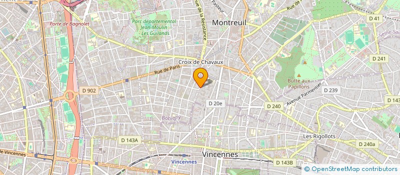 localisation de l'entreprise MADAME MARCELLE MEMMI  MONTREUIL