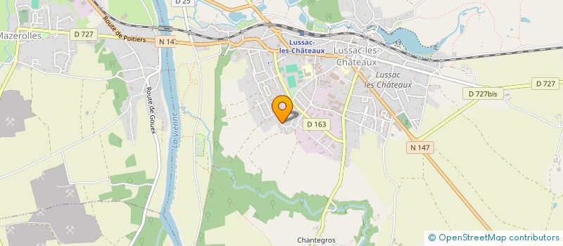 localisation de l'entreprise MADAME MARCELLE METTEN  LUSSAC-LES-CHATEAUX