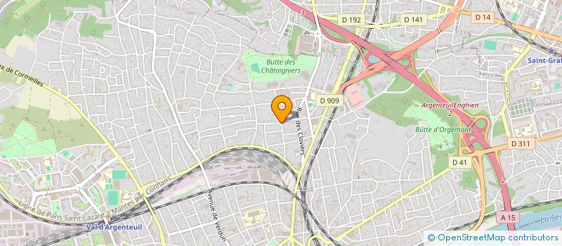 localisation de l'entreprise MADAME MARCELLE MONIN à ARGENTEUIL