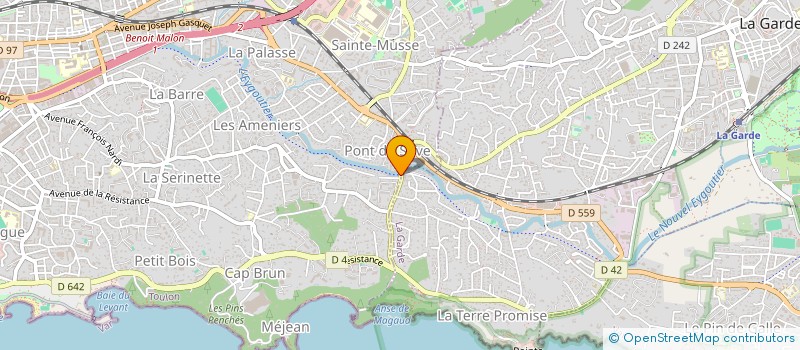 localisation de l'entreprise MADAME MARCELLE MOURET  TOULON