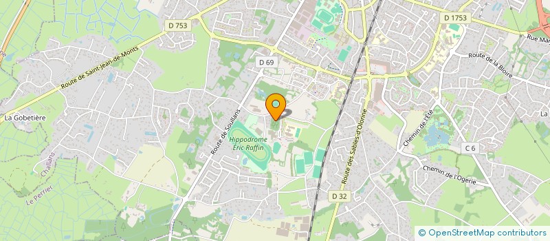 localisation de l'entreprise MADAME MARCELLE NAULLEAU  SOULLANS