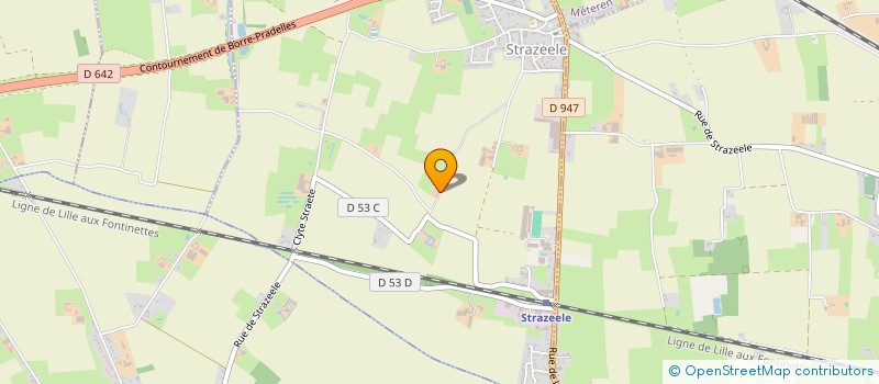 localisation de l'entreprise MADAME MARCELLE NAYE  STRAZEELE