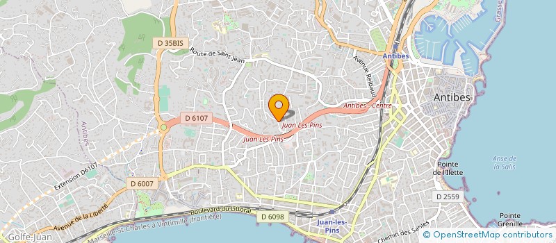 localisation de l'entreprise MADAME MARCELLE NORGA  ANTIBES