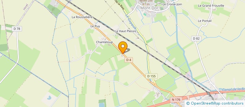 localisation de l'entreprise MADAME MARCELLE NOURRY  MONT-DOL