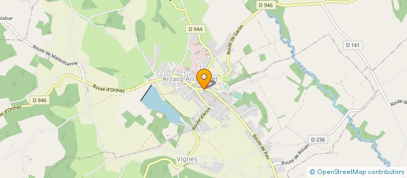 localisation de l'entreprise MADAME MARCELLE PECOSTE  ARZACQ-ARRAZIGUET