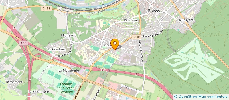 localisation de l'entreprise MADAME MARCELLE PEREIRA ABREU à POISSY