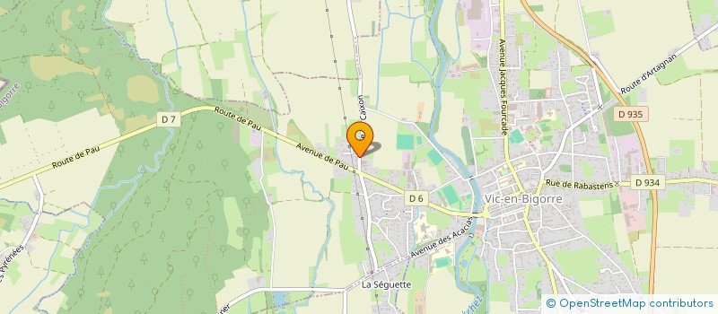 localisation de l'entreprise MADAME MARCELLE PERYOT  VIC-EN-BIGORRE