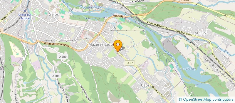 localisation de l'entreprise MADAME MARCELLE PEYROU  MAZERES-LEZONS